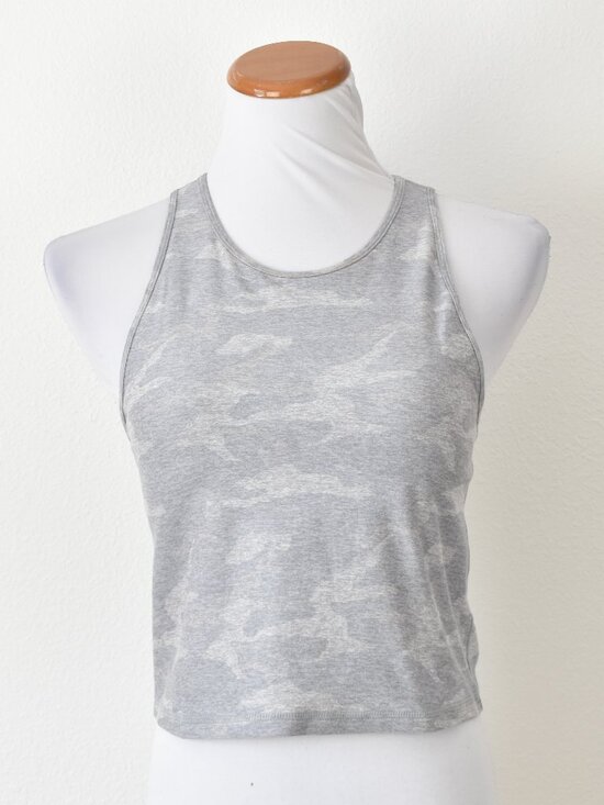 Vuori Tops - Vuori Elevation Plyo Tank Camouflage Crop Top - L